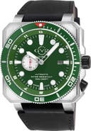 GEVRIL XO Submarine Swiss Automatic Leather Strap Watch, 48mm