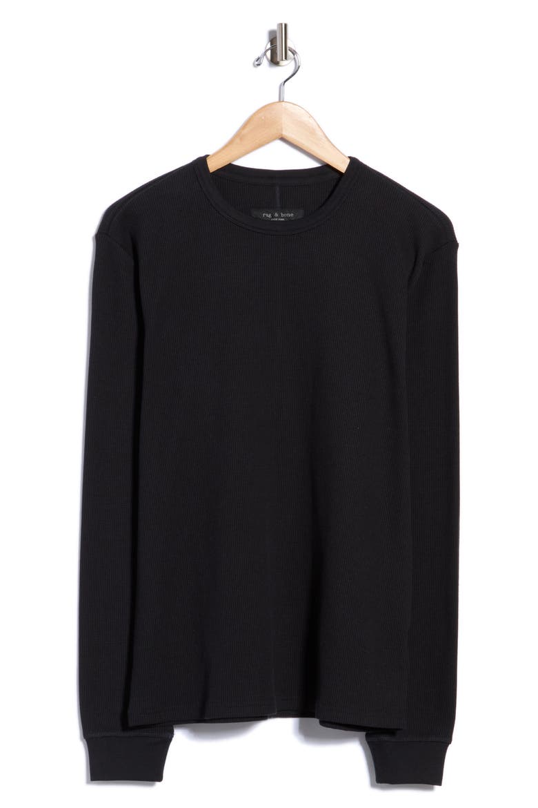 Boca Waffle Knit Top, Main, color, BLACK