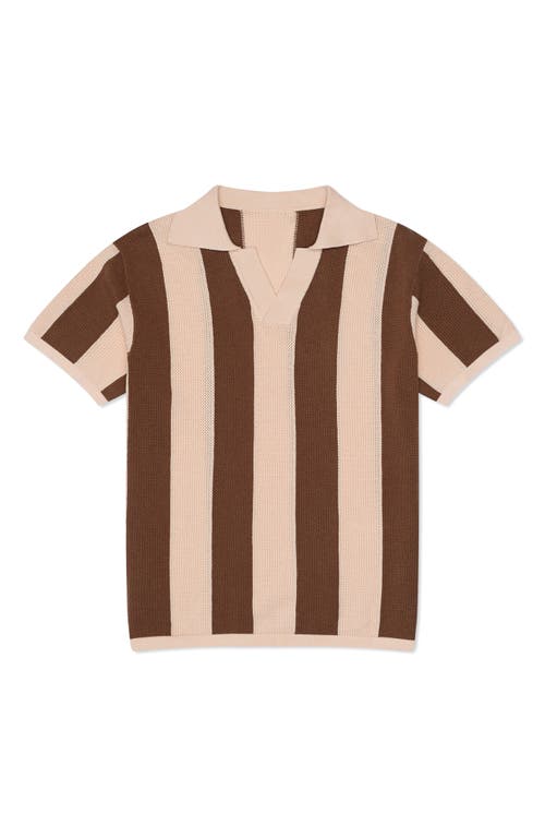 MAVRANS MAVRANS STRIPE TEXTURED POLO 