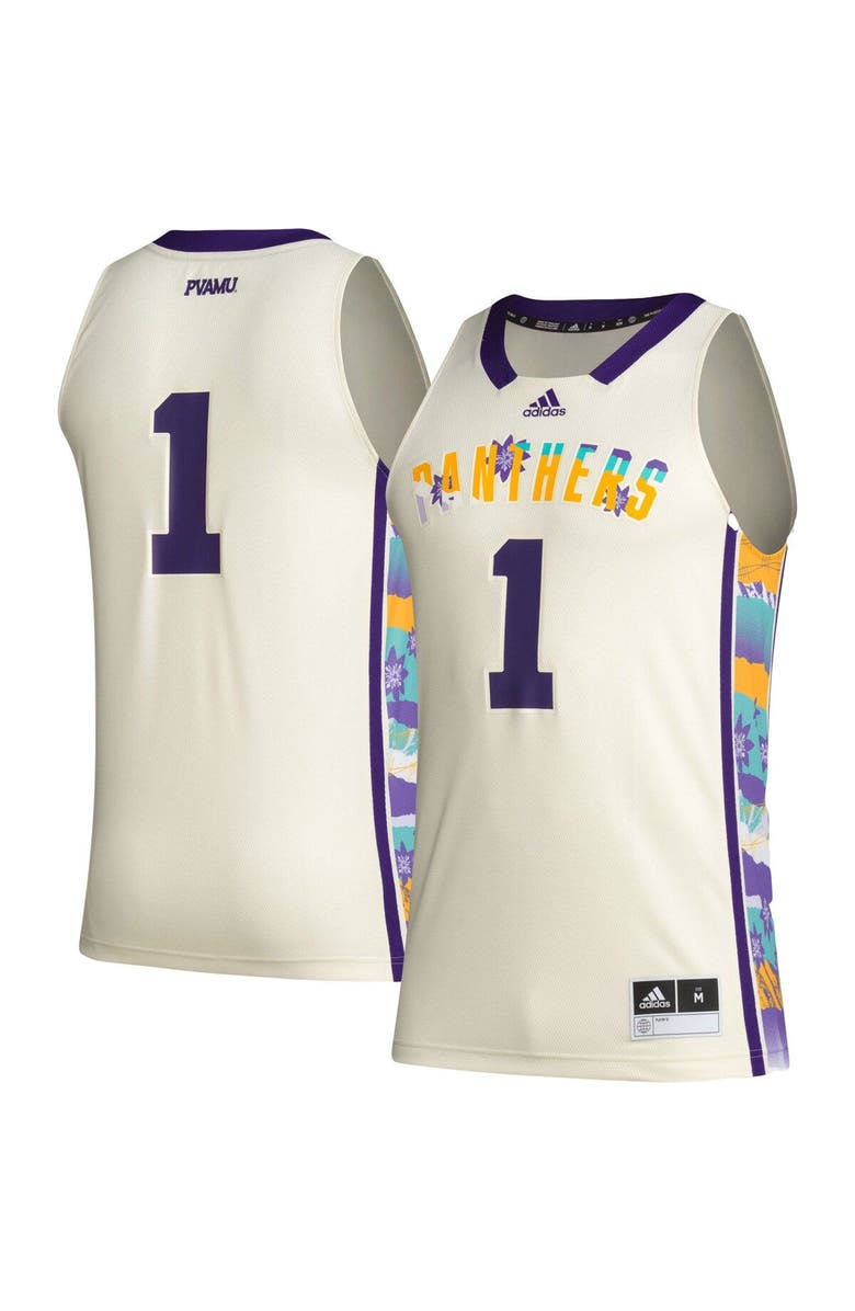 adidas Men's adidas #1 Khaki Prairie View A&M Panthers Honoring Black Excellence Basketball Jersey, Main, color, Khaki