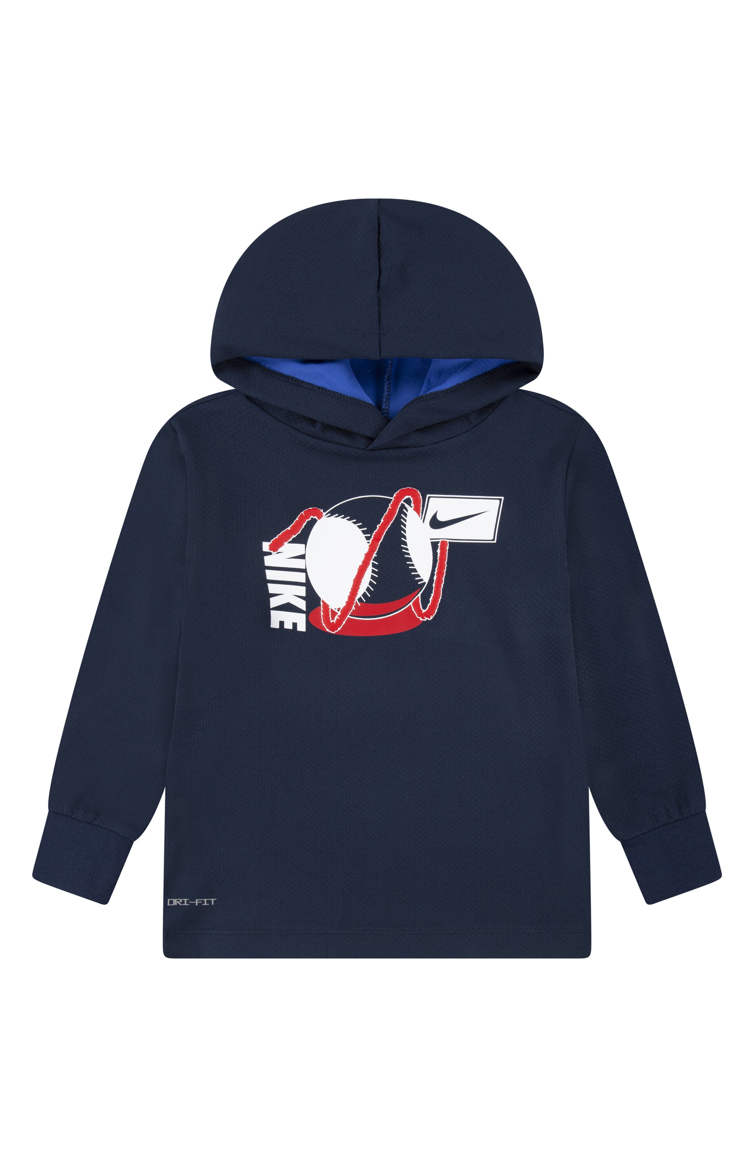 Nike Kids' Sport Print Hooded Long Sleeve T-Shirt