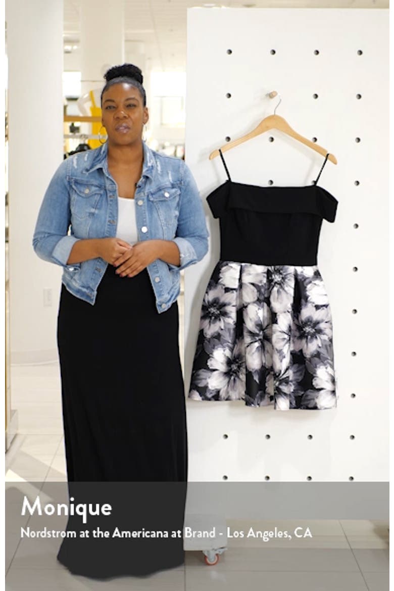 Cold Shoulder Fit & Flare Dress video