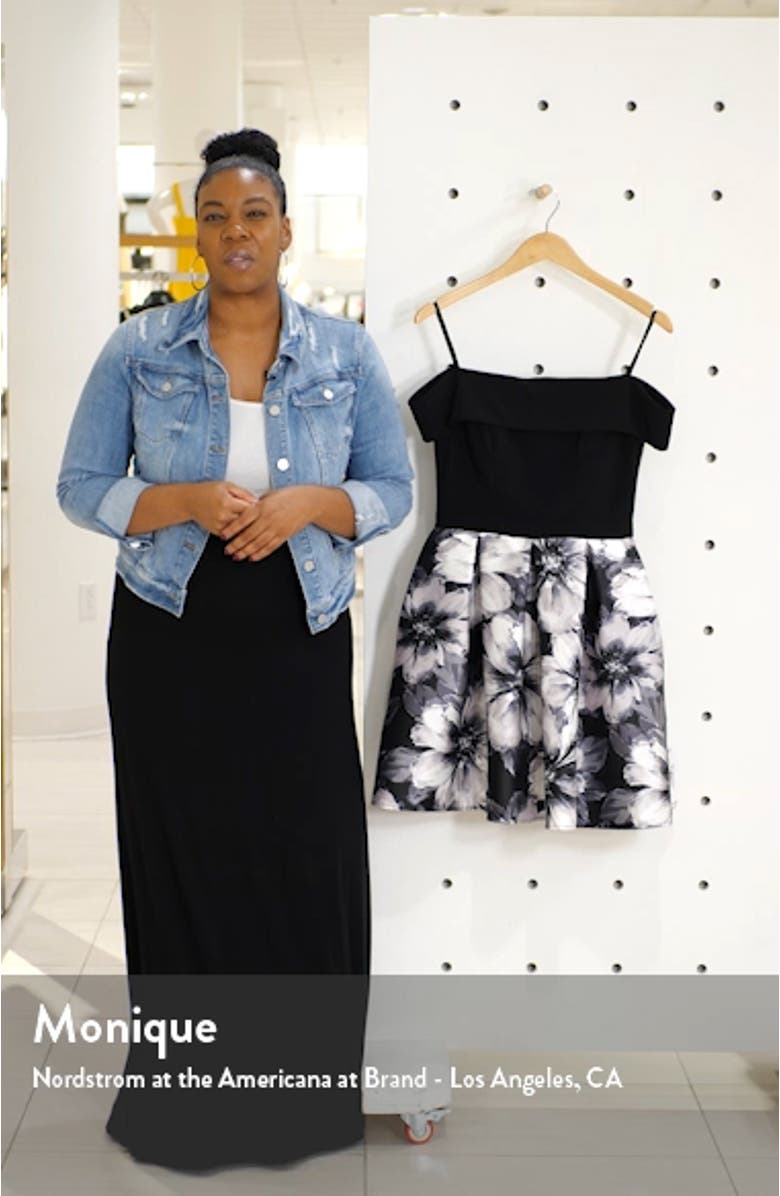 Cold Shoulder Fit & Flare Dress, sales video thumbnail