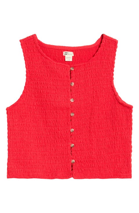 Kelsey Button-Up Sleeveless Top