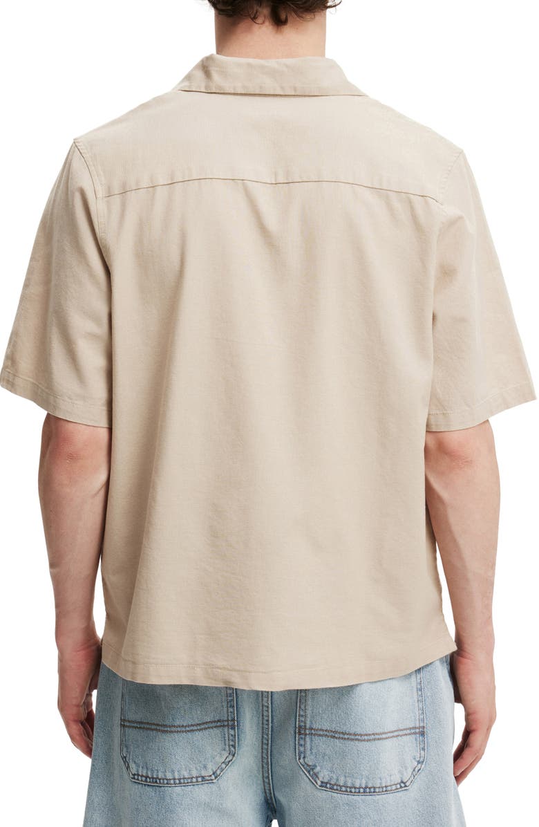 Cotton On Cabana Cotton Camp Shirt, Alternate, color, Taupe Floral
