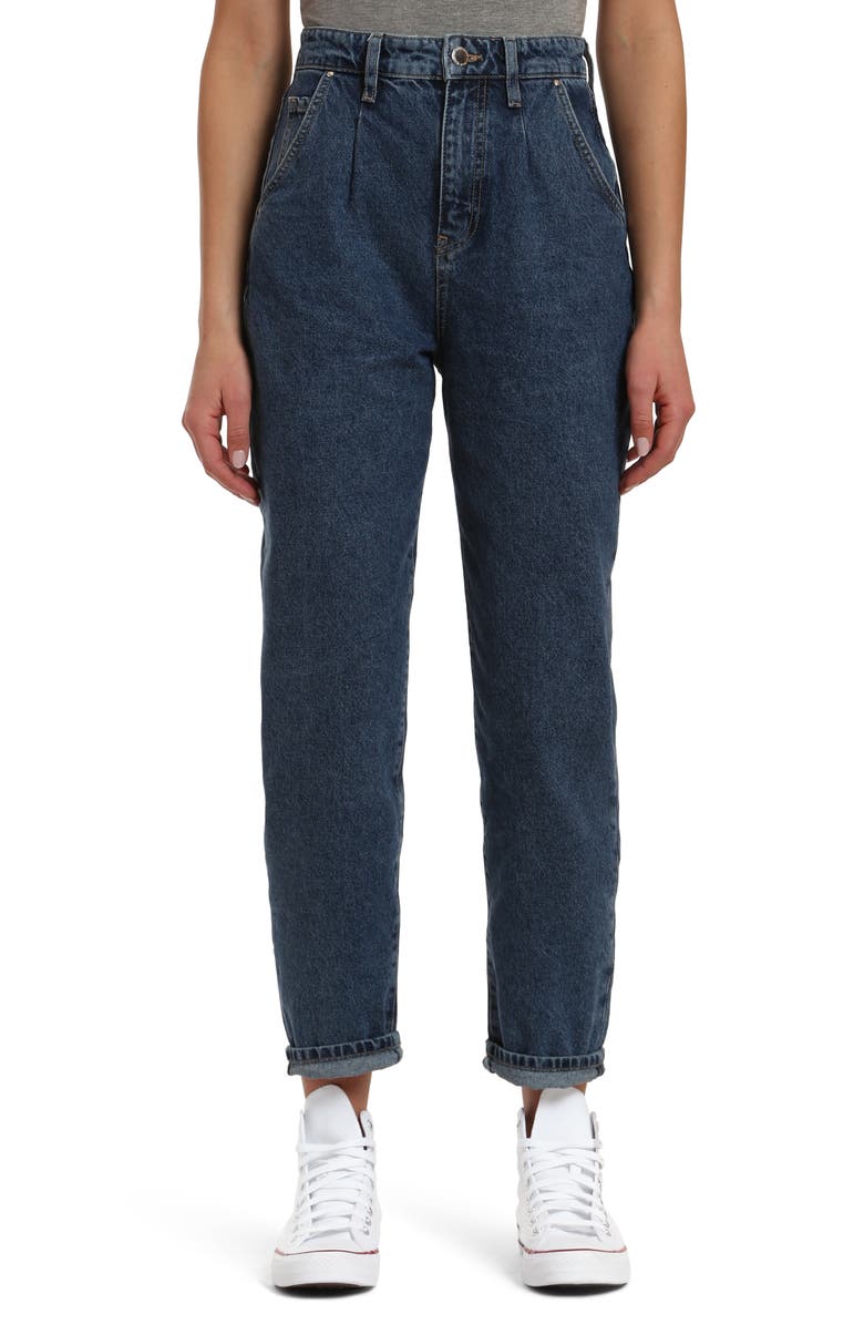 Mavi Jeans Laura High Waist Pleated Jeans, Main, color, 
