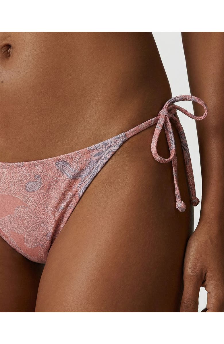 Lords of Harlech Paisley Explosion Womens Bikini Bottom, Alternate, color, Paisley Explosion Coral