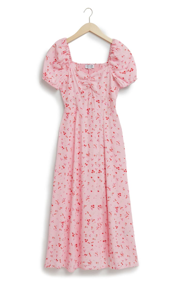 & Other Stories Floral Print Puff Sleeve Dress, Alternate, color, 