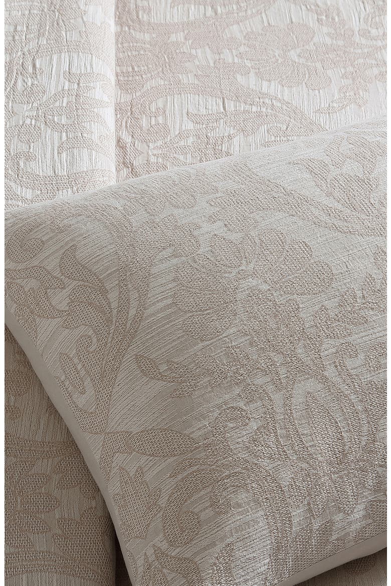 Camille Jacquard 3-Piece Comforter Set, Alternate, color, TAUPE