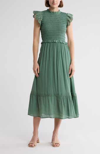 Blu Pepper Smocked Maxi Dress