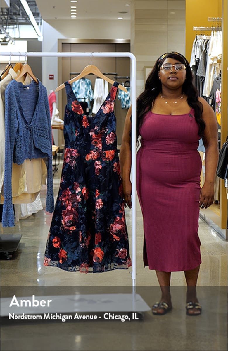 Floral Midi Cocktail Dress, sales video thumbnail