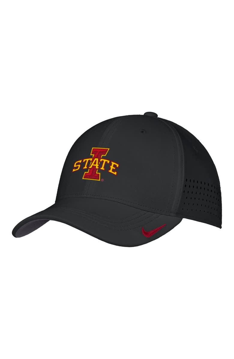 Nike Men's Nike Black Iowa State Cyclones 2025 On-Field Performance Flex Hat, Alternate, color,