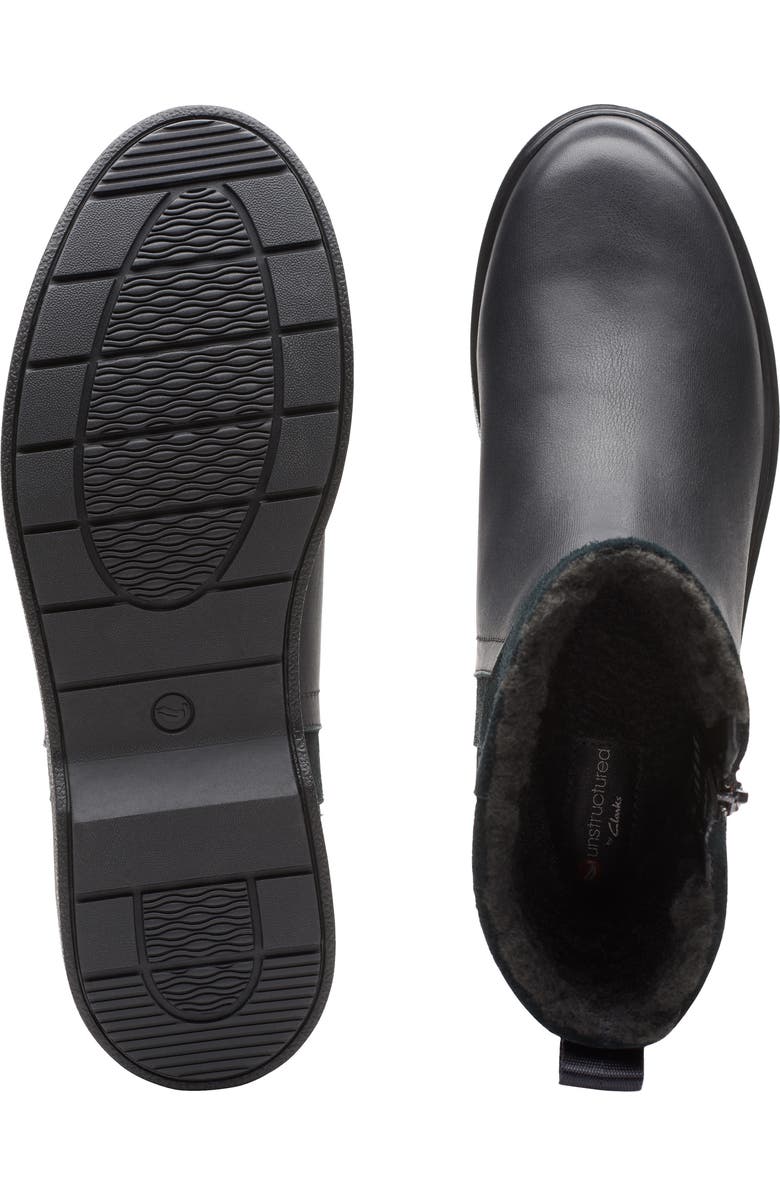 Clarks<sup>®</sup> Unstructured Elda Faux Fur Lined Waterproof Mid Boot, Alternate, color,