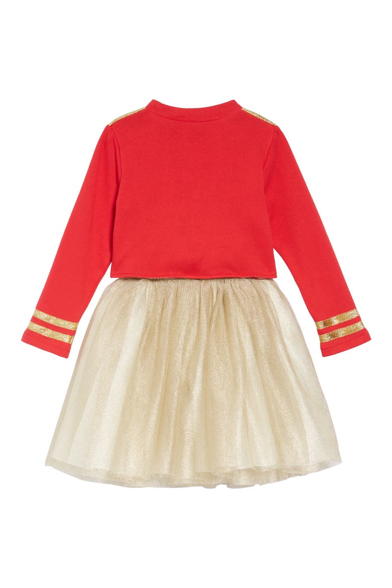 x Disney® Mickey Mouse® Majorette Jacket & Tank Dress Set, Alternate, color, RED/ GOLD