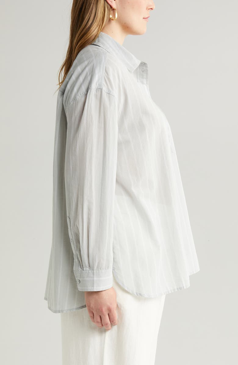 Treasure & Bond Cotton Voile Button-Up Shirt, Alternate, color,