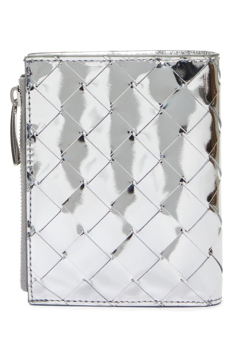 Bottega Veneta Small Intrecciato Bifold Zip Wallet, Alternate, color,