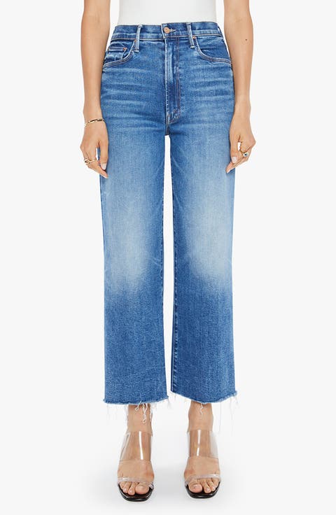 The Maven Mid Rise Fray Hem Ankle Jeans (Bitchin)