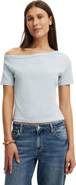 Cotton On Women's Arlie Asymmetric Short Sleeve