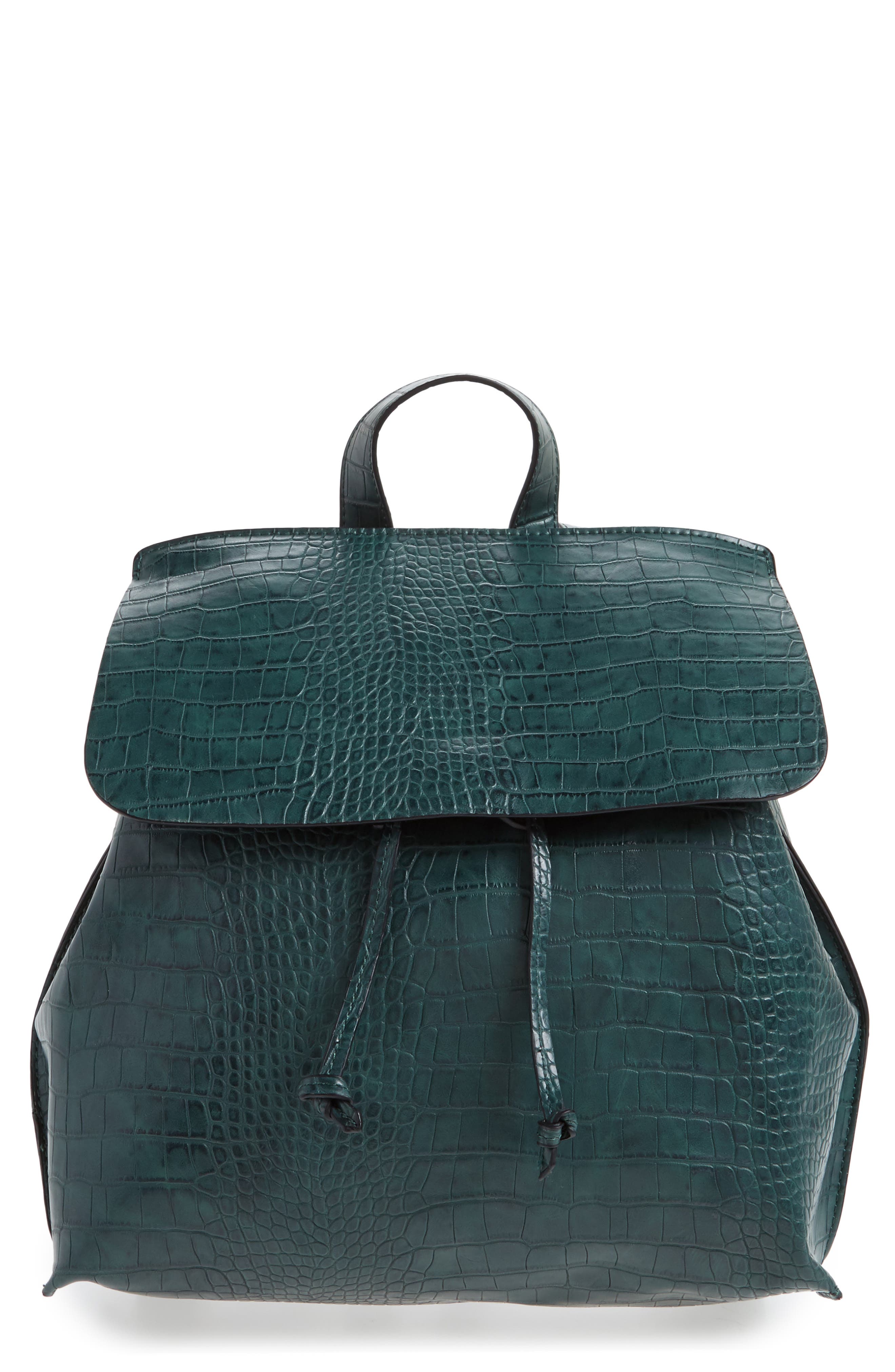 Sole Society Selena Faux Leather Backpack, Main, color, 