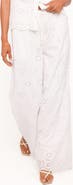 Petal & Pup Wren Eyelet Wide Leg Cotton Drawstring Pants