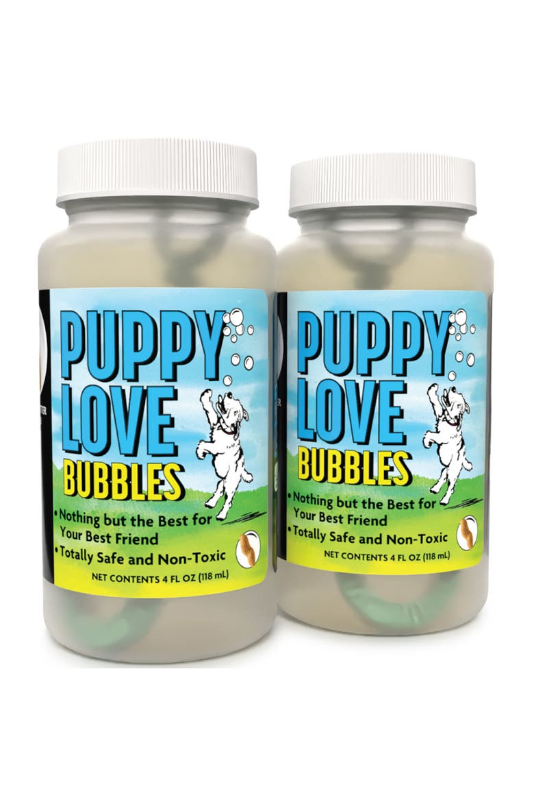 Puppy Love Bubbles 2 Pack Peanut Butter Scented 4Oz. Bottles, Main, color, Multicolored