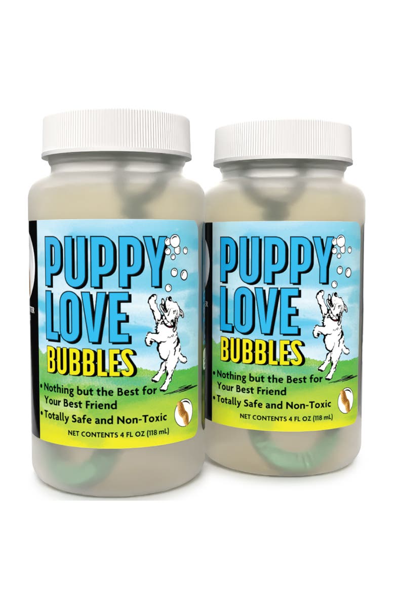 Atomic Bubbles Puppy Love Bubbles 2 Pack Peanut Butter Scented 4Oz. Bottles, Main, color, Multicolored