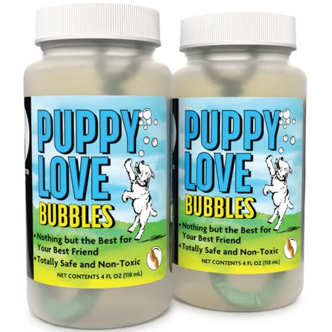 Puppy Love Bubbles 2 Pack Peanut Butter Scented 4Oz. Bottles