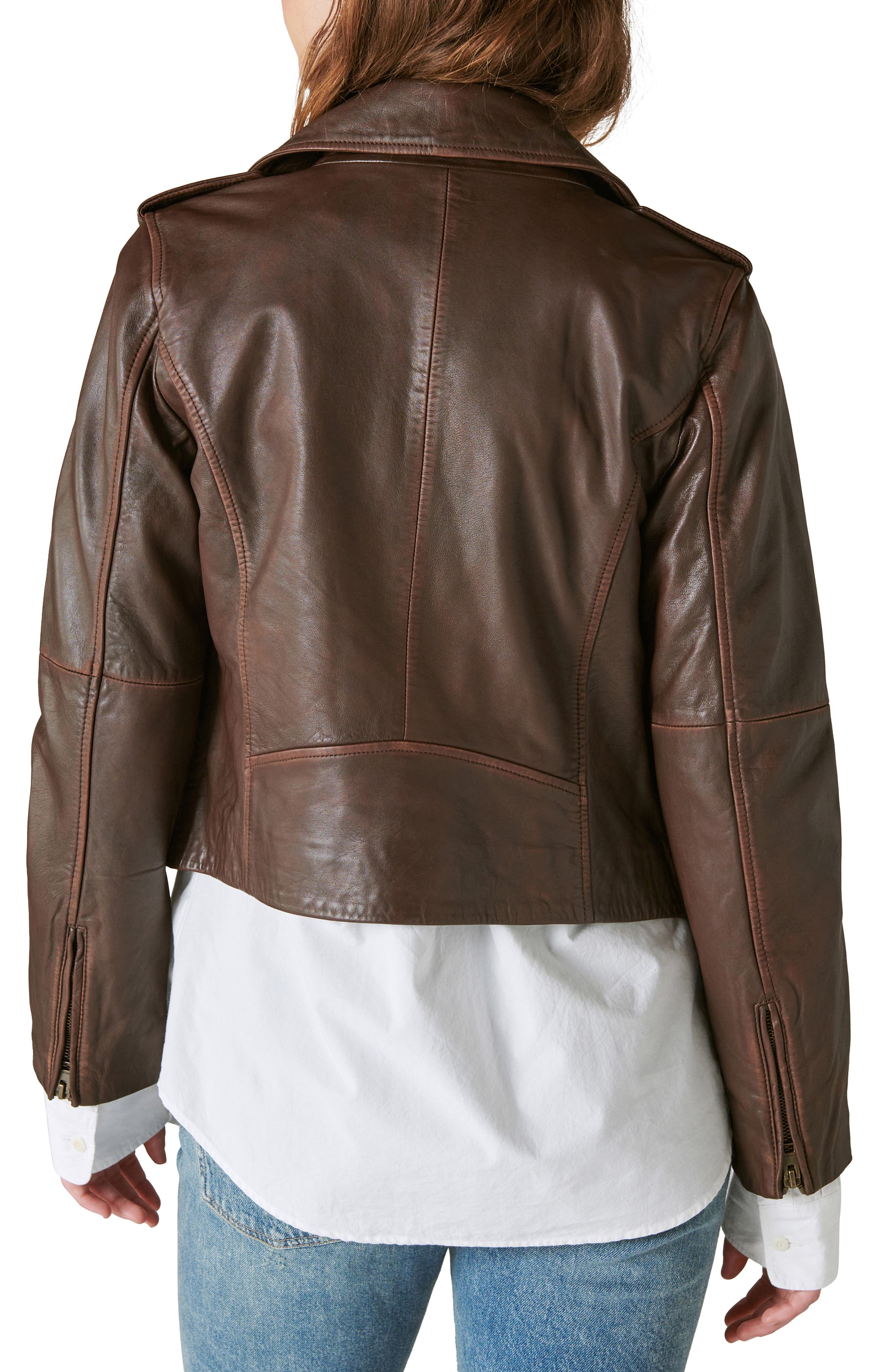 Leather Moto Jacket - image 4