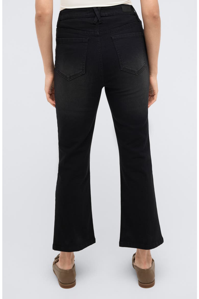 High Waist Crop Kick Flare Jeans, Alternate, color, NIK WASH