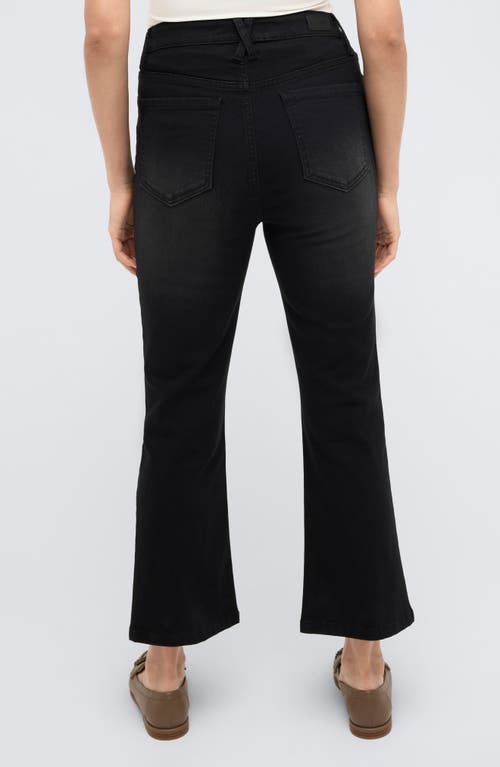 Kenneth Cole High Waist Crop Kick Flare Jeans In Nik Wash