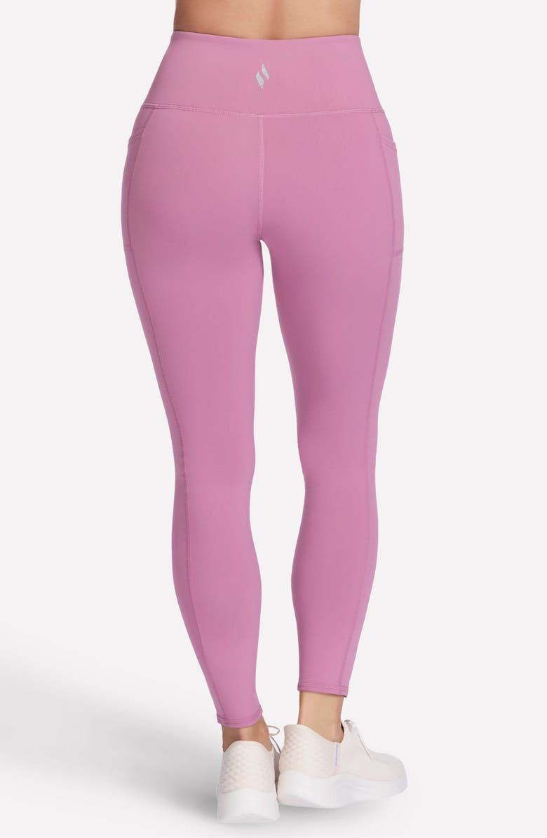 SKECHERS GoWalk High Waist Leggings, Alternate, color, Rose