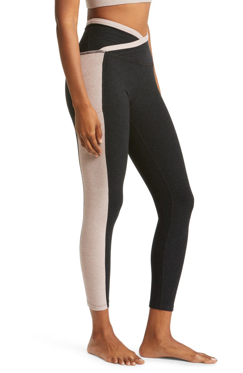 Beyond Yoga Space Dye Colorblock Pocket Ankle Leggings, Alternate, color, 