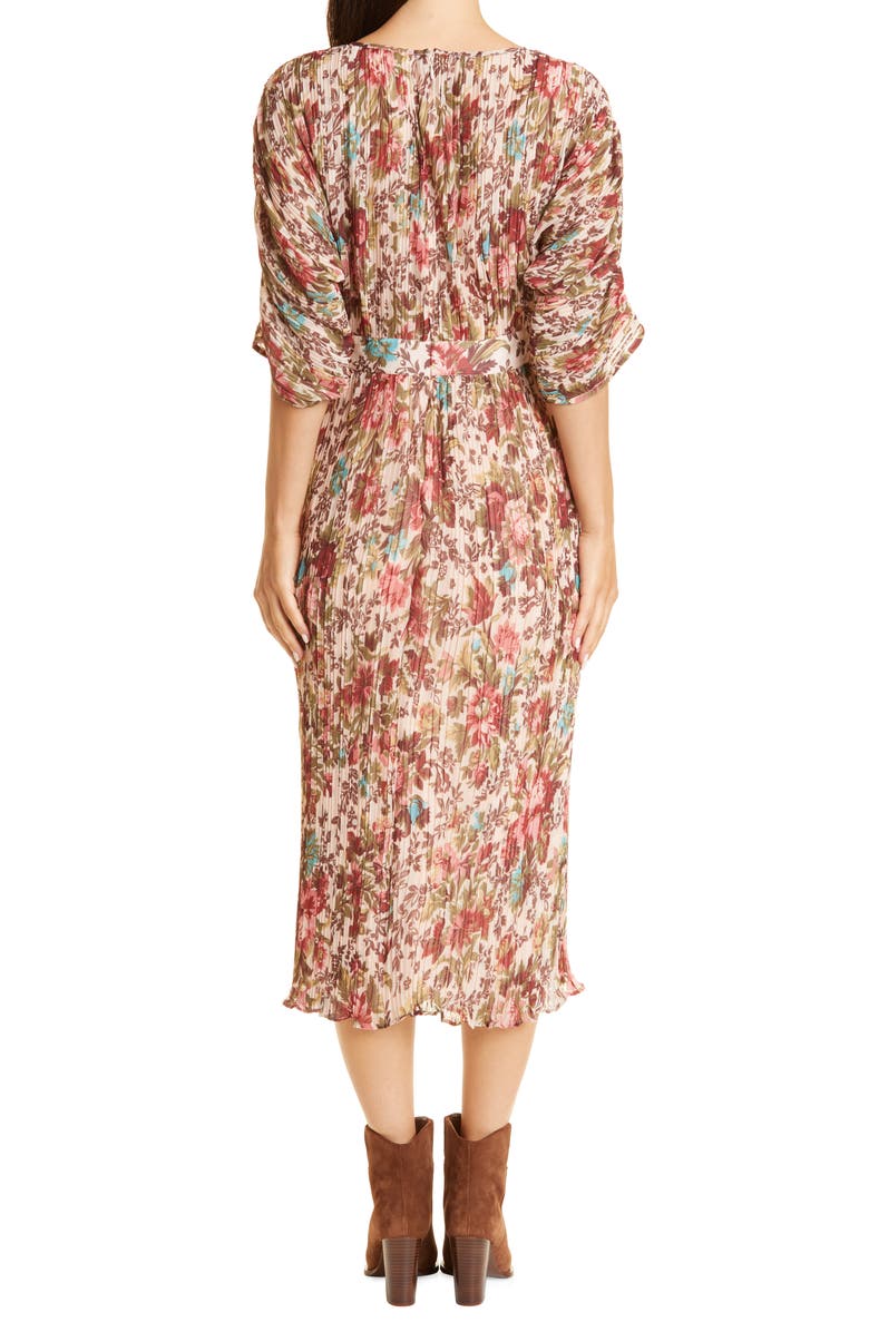 byTiMo Plisse Midi Dress, Alternate, color, 