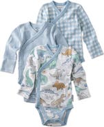 BUTTERBLU Sterling Side Snap Organic Cotton Assorted 3-Pack Bodysuits