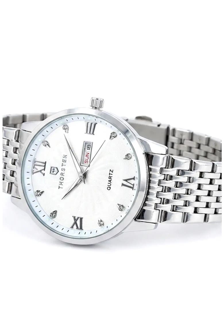 Valencia Bracelet Watch, Alternate, color, White Dial