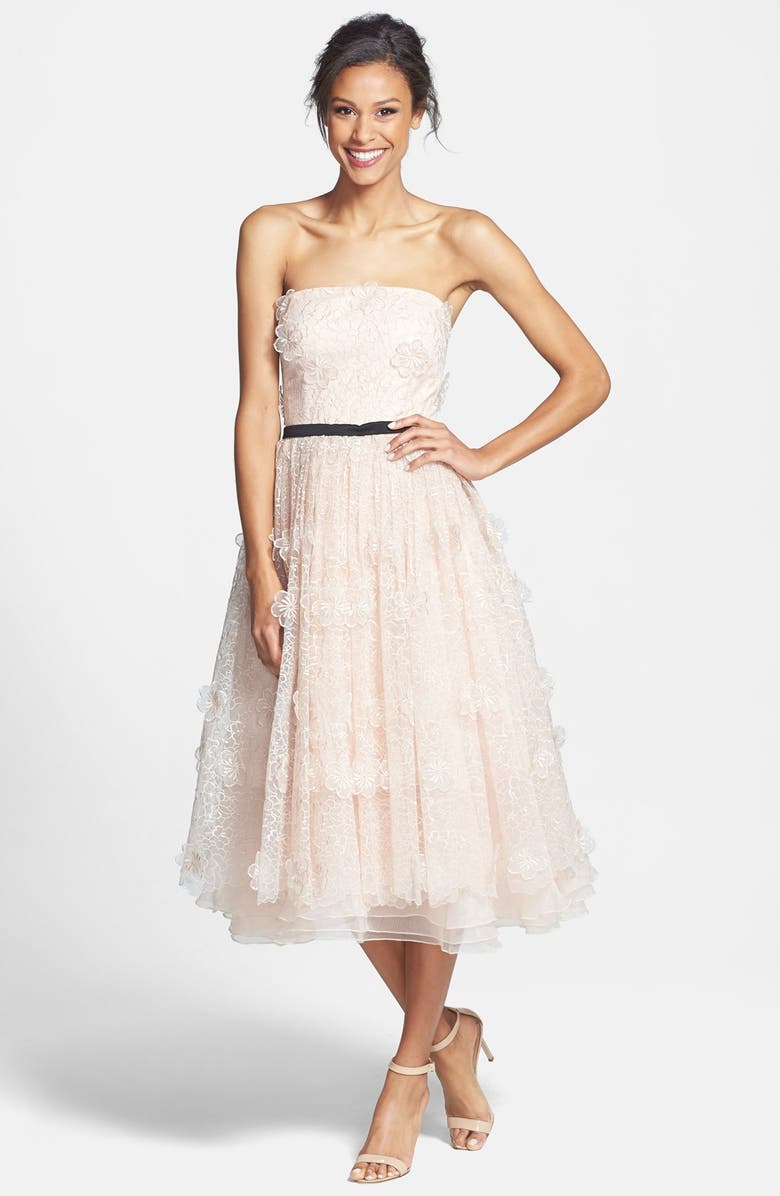 ERIN erin fetherston 'Lucielle' 3D Floral Organza Dress, Main, color, 