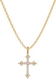 MADE BY MARY Cross Pendant Chain Necklace