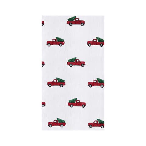 Red Truck Printed Flour Sack Kitchen Towel Dishtowel