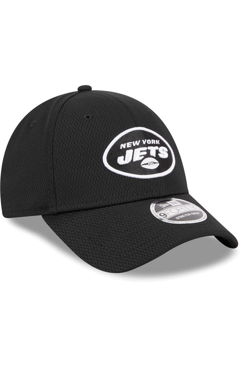 New Era Men's New Era Black New York Jets Main B-Dub 9FORTY Adjustable Hat, Alternate, color, Black
