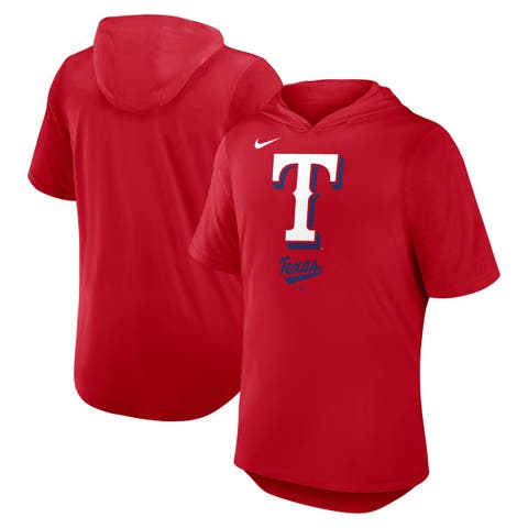 Men's Nike Red Texas Rangers Tri-Blend Hoodie T-Shirt