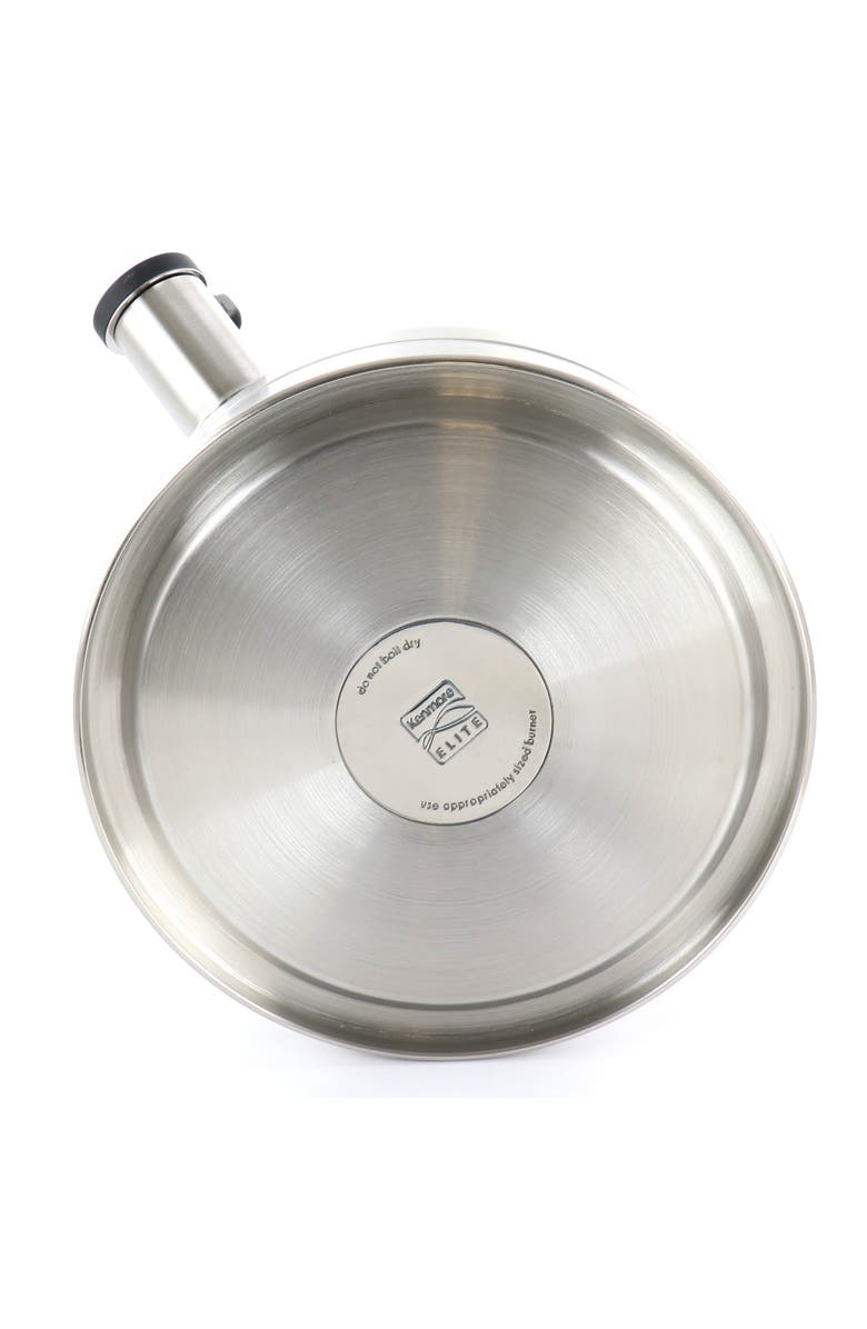 Kenmore 2.3 Quart Stainless Steel Whistling Tea Kettle, Alternate, color, Black