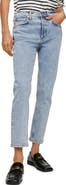 MANGO Committed Collection Ankle Straight Leg Jeans