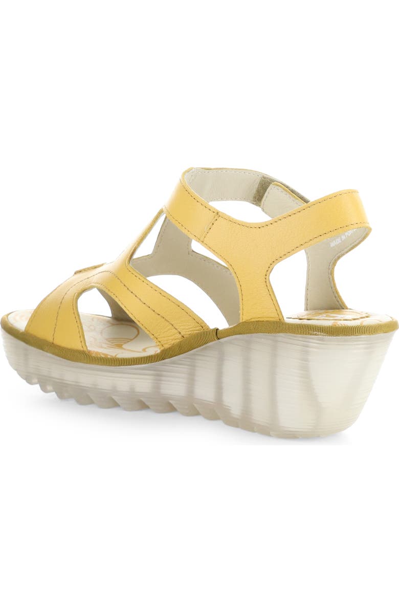Fly London Yotu Platform Wedge Sandal, Alternate, color, 003 Bumblebee Mousse