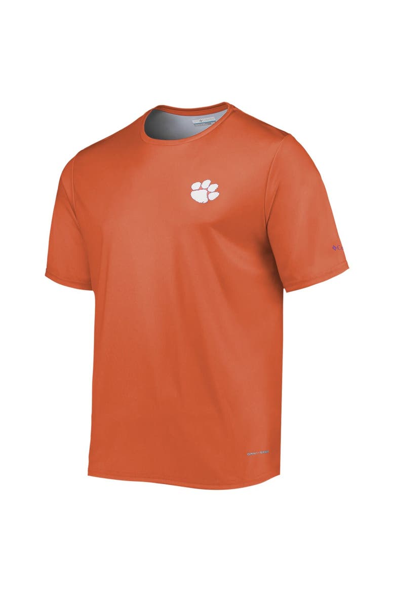 Men's Columbia Orange Clemson Tigers Terminal Tackle Omni-Shade T-Shirt, Alternate, color, Orange