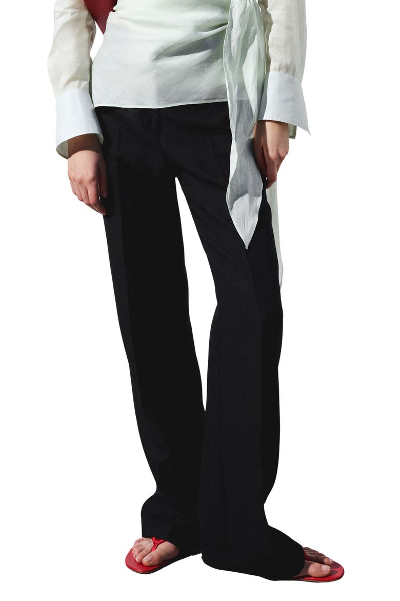 Straight Suit Pants, Main, color, BLACK