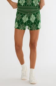 Beach Riot Balboa Argyle Knit Shorts