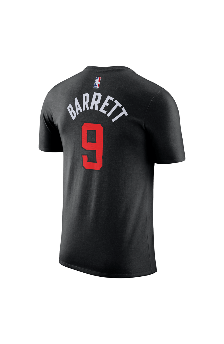 Nike Unisex Nike RJ Barrett Black Toronto Raptors 2025/26 City Edition Name & Number T-Shirt, Alternate, color, Black