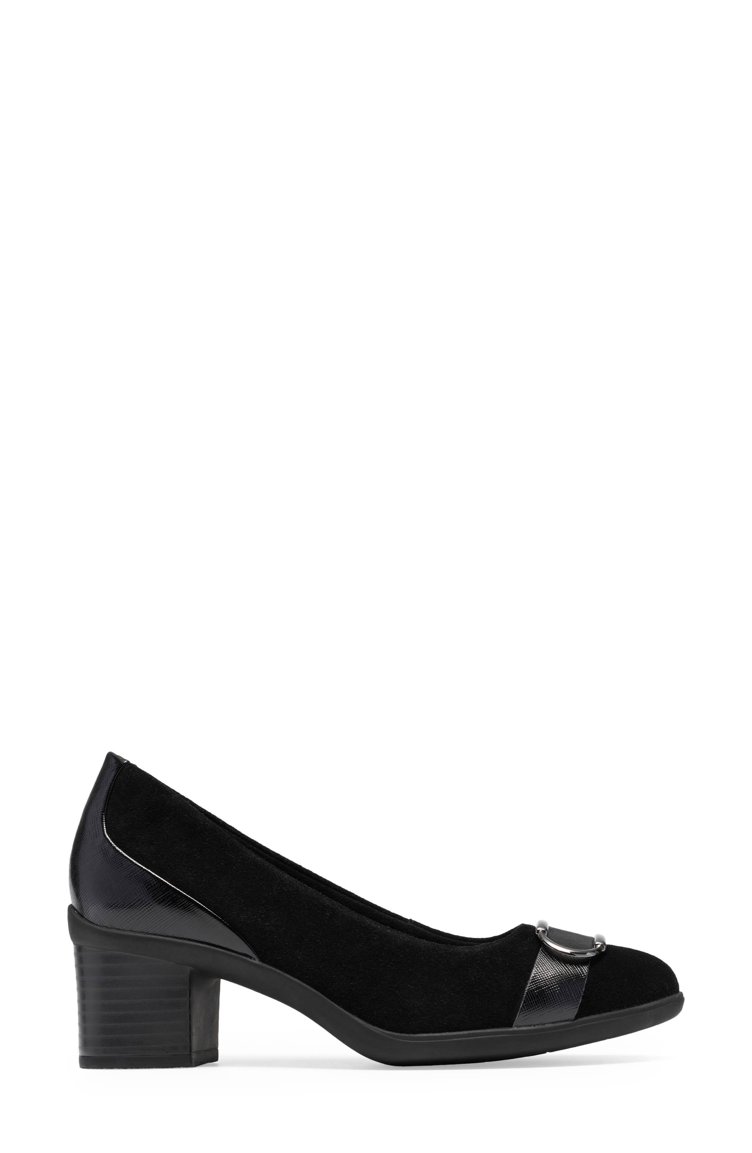Shaya Lux Leather Pump, Alternate, color, BLACK SUEDE
