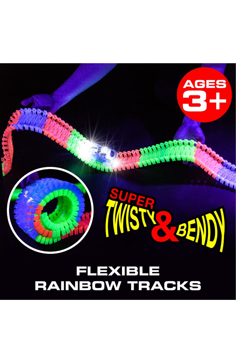 USA Toyz Glow Trax Glow in The Dark Race Tracks for Kids - 360pc, Alternate, color,