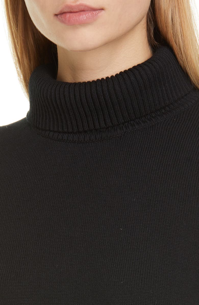 Simon Miller Doria Rib Cotton Blend Turtleneck Sweater, Alternate, color, 